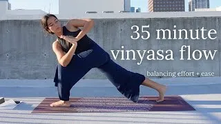 Thumbnail: 35 minute vinyasa flow | balancing effort + ease