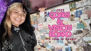 Thumbnail: My 2025 Goals and Vision Board 🌹📋