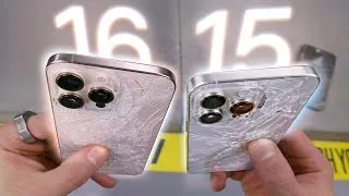 Thumbnail: iPhone 16 Pro Max vs 15 Pro Max DROP Test! 50% Tougher Glass?
