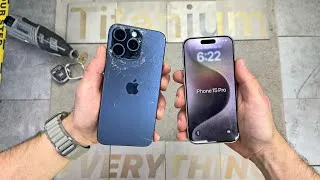 Thumbnail: iPhone 15 Pro Max vs 15 Pro DROP Test! TITANIUM At Last