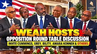 Thumbnail: Weah Hosts Opposition Round Table Discussion | Invite Cummings, Urey, Bility, Amara Konneh & Others