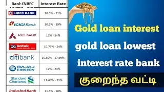Thumbnail: gold loan lowest interest rate bank in tamil