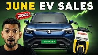 Thumbnail: EV Sales june 2026 ⚡ Record pe Record