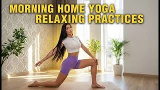 Thumbnail: Morning yoga at home | Relaxing practices 🧘‍♀️