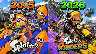 Thumbnail: Evolution of SPLATOON Games (2015-2026) | All Games Evolution & Complete History