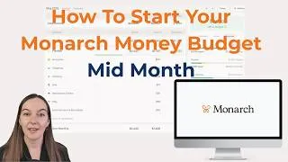 Thumbnail: How To Start Your Budget Mid Month In Monarch Money