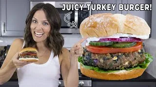 Thumbnail: Greek Turkey Burgers with Tzatziki Sauce