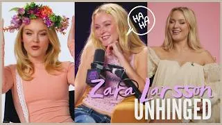 Thumbnail: Zara Larsson being unhinged for 9 minutes