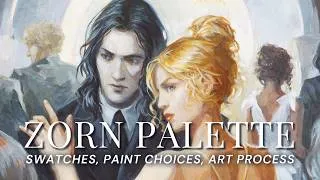 Thumbnail: Zorn Palette Experiments, Swatches & Painting Process (returning to my first paint palette...)
