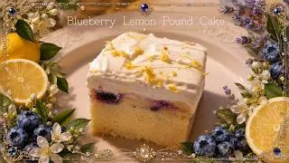 Thumbnail: ☾⋆｡ Rainy Afternoon Baking Therapy | Lemon Blueberry  Pound Cake🍋🫐 ｡⋆☾