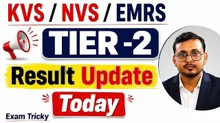 Thumbnail: KVS / NVS / EMRS | TIER - 2 RESULT UPDATE TODAY | special Education