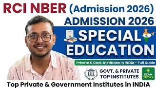 Thumbnail: Special Education | Private and Government Institute in India | RCI Institute in India