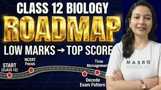 Thumbnail: How to start class 12 Biology? Roadmap: The Ultimate Strategy for 95+!