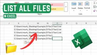 Thumbnail: How to Get File Paths into Excel (Full Folder List)