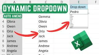 Thumbnail: Auto-Updating Drop-Down List in Excel