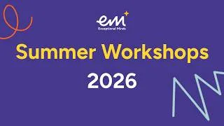 Thumbnail: Summer Workshops 2026 - Session 1