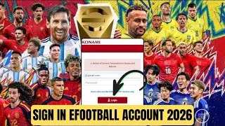 Thumbnail: How to Sign In eFootball 2026 | Login eFootball Mobile | Sign In to KONAMI ID (2026)