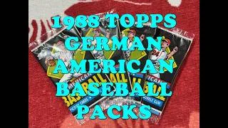 Thumbnail: 1988 TOPPS AMERICAN BASEBALL PACKS FROM GERMANY!