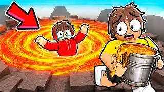Thumbnail: I Drained a VOLCANO to Save My Friend... (Roblox)