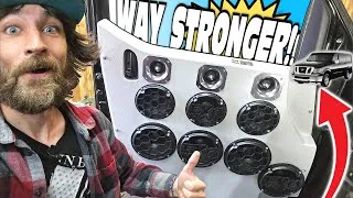 Thumbnail: EXO's Bass Van GETS STRONGER Than Ever!!! Extreme Car Audio DOOR INSTALL w/ Big Subwoofer Updates 🔊