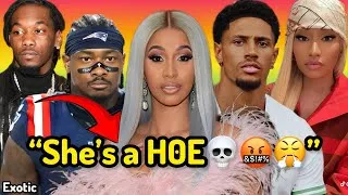 Thumbnail: Cardi b HUMILIATED by Stefon Diggs & Offest! Nicki Minaj GAGS over female rap Downfall🥱Glorilla & BM