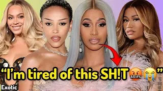 Thumbnail: Cardib consider QUTING music after being Shelved😱Nicki Minaj BIG MOVES! Beyonce playing it SAFE🤡💀🫖