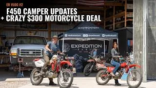 Thumbnail: F450 CAMPER PROGRESS AND RHONE GETS HER FIRST DIRT BIKE [ER VLOG #2]