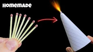 Thumbnail: How To Make Diwali Anar Easily - Using Only Matchsticks & Notebook Paper - 100% Working