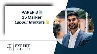 Thumbnail: Paper 3: 25 Marker on National Living Wage 📄 Labour Market Walkthrough