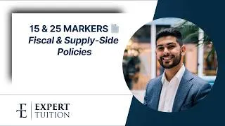 Thumbnail: How to Answer 15 & 25 Markers 📄 Fiscal vs Supply Side Policies