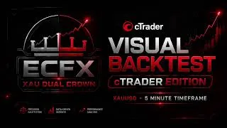 Thumbnail: ECFX XAU Dual Crown cBot | cTrader XAUUSD M5 Visual Backtest