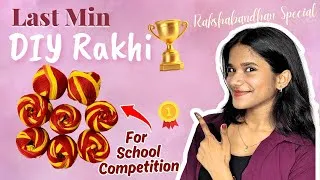 Thumbnail: Easy DIY Rakhi Making for School Competition | Last Minute Rakhi Ideas | 2 min Rakhi | मौली राखी
