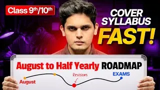 Thumbnail: Half Yearly Exams Strategy to Score 95%🔥 | Class 9th/10th | Cover Syllabus Fast | Prashant Kirad