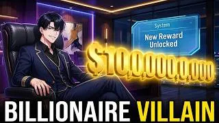 Thumbnail: The Most Ruthless Billionaire MC: Villain System Explained! 💎Manhwa Explained Hindi