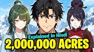 Thumbnail: He Won 2 Million Acres With One Impossible Challenge! 😱 | Overpowered MC Manhwa Explained in Hindi