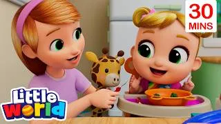 Thumbnail: Yes Yes Vegetables | Little Angel | Cartoons for Kids - Explore With Me!