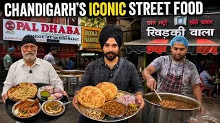 Thumbnail: CHANDIGARH Famous STREET FOOD | CHOLE BHATURE | PAL DHABA | Street Food India