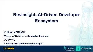 Thumbnail: ResInsight: AI-Driven Developer Ecosystem