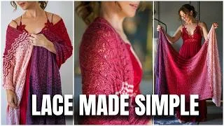 Thumbnail: This Stunning Lace Shawl Is So Much Easier Than It Looks | Hearten Knitting Tutorial