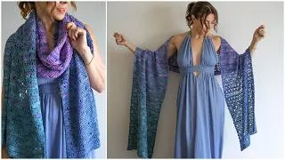 Thumbnail: How to Crochet the Beautiful, Beginner Bubbles Shawl | Easy Step-by-Step Tutorial