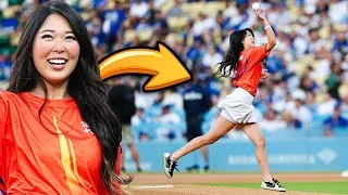 Thumbnail: The Dodgers Let Me Throw The First Pitch...