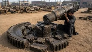 Thumbnail: How a Badly Broken Giant Gear Shaft Is Manufactured Like New | Incredible Factory Process