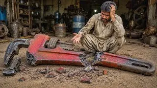 Thumbnail: Unbelievable Badly Broken Giant Pipe Wrench | Amazing Process of Making a New One
