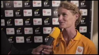 Thumbnail: Humberto Tan met Nienke van Zijp, coach vrouwen dubbelvier