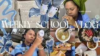 Thumbnail: weekly school vlog ep. 2 𖦹eisha𖦹 bago city college—daily/school routine, orientation, weekly foods