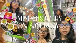 Thumbnail: mini grocery on saturday 𖦹 eisha 𖦹 late upload (eating, foods, grocery, chaotic)