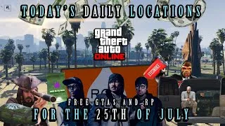 Thumbnail: GTA: Online. • Today's Shipwreck, Gun Van, Street Dealers, LS Tags & Weed Bag locations. • July 25th