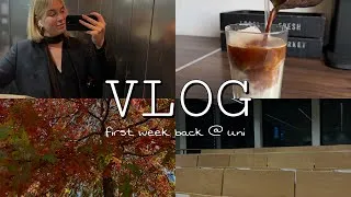 Thumbnail: VLOG | first week back in the fall semester 2022: classes, gym routine, uni outfits & more