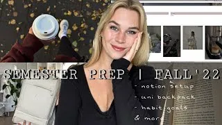 Thumbnail: BACK TO UNI | 🍂🎓☕️ prepare the winter semester with me: notion, backpack, motivation etc.