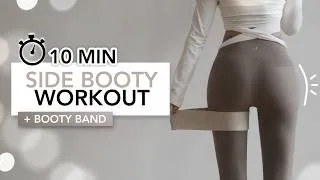 Thumbnail: 10 MIN SIDE BOOTY WORKOUT (+ Resistance Band) | Best Exercises To Reduce Hip Dips | Eylem Abaci